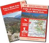 Valle di Champorcher, Parco Mont Avic. Ediz. multilingue. Con Carta geografica: Carta dei sentieri 1:25.000