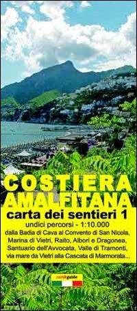 Mappa dei sentieri della costiera amalfitana. Scala 1:10.000. Vol. 1: Da Vietri sul Mare a Minori. - Gabriele Cavaliere - Libro Officine Zephiro 2014, Cart&guide | Libraccio.it