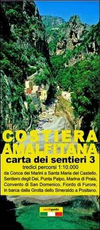 Mappa dei sentieri della costiera Amalfitana. Scala 1:10.000. Vol. 3: Da Conca dei Marini a Positano. - Gabriele Cavaliere - Libro Officine Zephiro 2014, Cart&guide | Libraccio.it