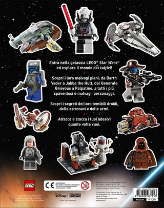 Tutto sui cattivi. Star Wars. Lego. Con adesivi. Ediz. illustrata  - Libro Lucas Libri 2016, Attacca gli eroi | Libraccio.it