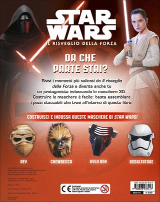 Il risveglio della forza. Maschere di carta. Star Wars. Con gadget  - Libro Lucas Libri 2016 | Libraccio.it