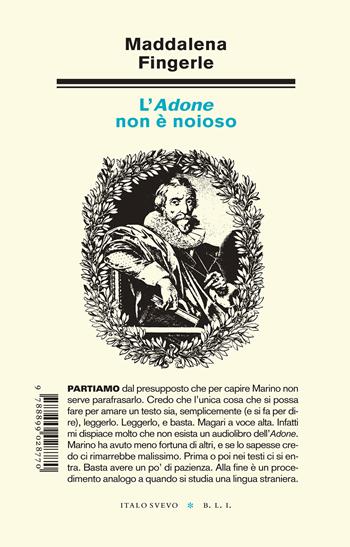 L'Adone non è noioso - Maddalena Fingerle - Libro Italo Svevo 2023, Biblioteca di letteratura inutile | Libraccio.it
