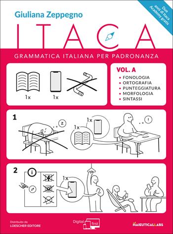 Itaca. Grammatica italiana per padronanza. Con espansione online. Vol. A-B: Fonologia, ortografia, punteggiatura, morfologia e sintassi-Comunicazione, lessico, testualità - Giuliana Zeppegno - Libro Maieutical Labs 2019 | Libraccio.it