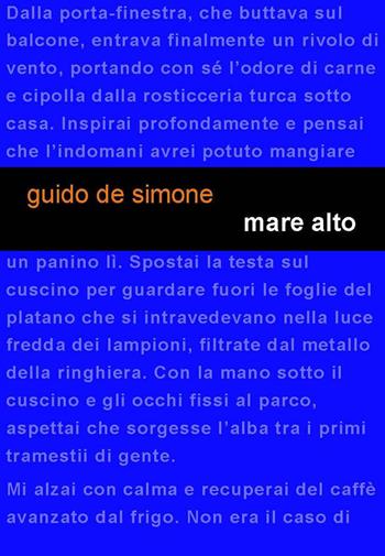 Mare alto - Guido De Simone - Libro Project 2018 | Libraccio.it