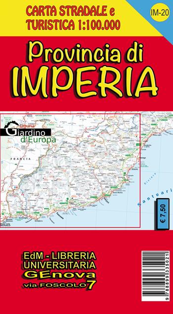 Provincia di Imperia. Carta stradale 1:100.000  - Libro Edizioni del Magistero 2016 | Libraccio.it