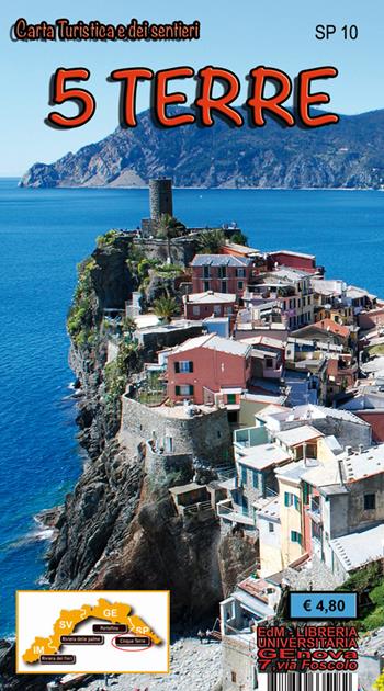 SP 10 5 Terre. Carta turistica e dei sentieri - Stefano Tarantino - Libro Edizioni del Magistero 2017 | Libraccio.it
