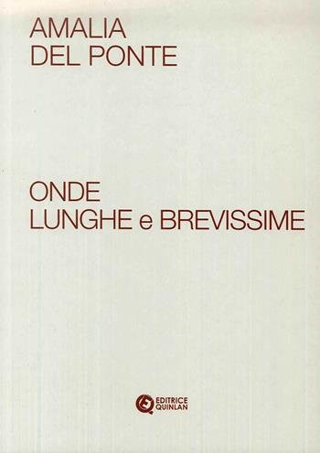 Amalia Del Ponte. Onde lunghe e brevissime. Ediz. illustrata  - Libro Quinlan 2017 | Libraccio.it