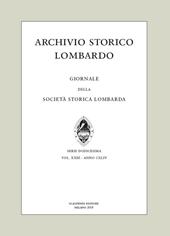 Archivio storico lombardo. Giornale della Società storica lombarda (2018). Vol. 23