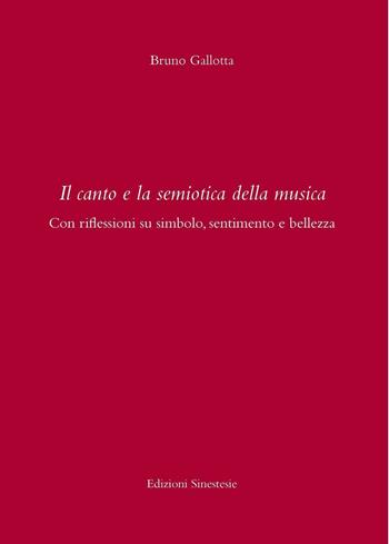Il canto e la semiotica della musica. Con riflessioni su simbolo, sentimento e bellezza - Bruno Gallotta - Libro Sinestesie 2016, Biblioteca di Sinestesie | Libraccio.it