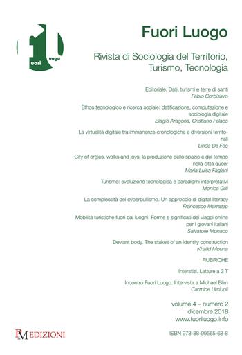 Fuori luogo. Rivista di sociologia del territorio, turismo, tecnologia (2018). Vol. 2  - Libro PM edizioni 2018 | Libraccio.it