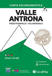 Carta escursionistica valle Antrona. Scala 1:25.000. Ediz. italiana, inglese e tedesca. Vol. 7: Pizzo d'Andolla, Villadossola