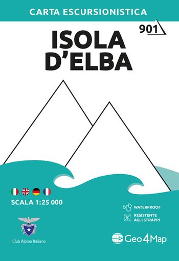 Isola d'Elba. Carta escursionistica 1:25.000  - Libro Geo4Map 2022, Carta escursionistica | Libraccio.it