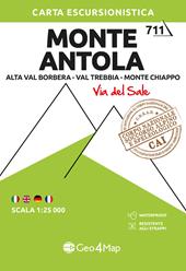 711 Monte Antola. Alta Val Borbera-Val Trebbia-Monte Chiappo (Via del Sale). Carta escursionistica 1:25.000. Ediz. multilingue