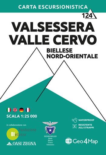 Valsessera Valle Cervo, Biellese nord-orientale. Carta escursionistica 1:25.000  - Libro Geo4Map 2022, Carta escursionistica | Libraccio.it