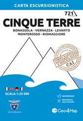 Cinque Terre: Bonassola, Vernazza, Levanto, Monterosso, Rio Maggiore 1:25.000