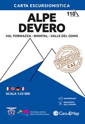 Alpe Devero. Val Formazza, Binntal, Valle del Goms 1:25.000