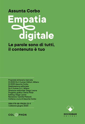 Empatia digitale - Assunta Corbo - Libro Do it human 2020 | Libraccio.it