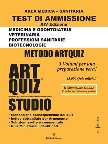 Artquiz studio. Test di ammissione a: medicina, odontoiatria, veterinaria, professioni sanitarie, biotecnoloolge. Area medica-sanitaria. Ediz. per la scuola  - Libro Giurleo Arturo 2022 | Libraccio.it