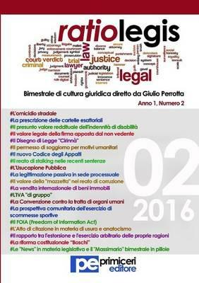 Ratio legis. Vol. 2  - Libro Primiceri Editore 2016 | Libraccio.it