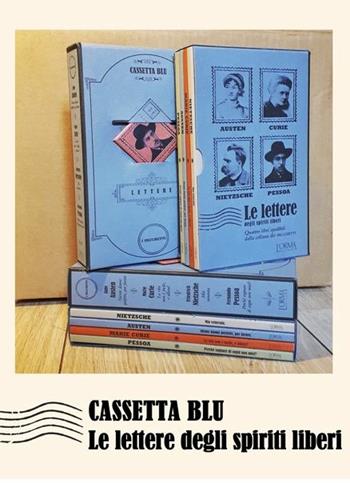 Cassetta blu. Le lettere degli spiriti liberi: Niente donne perfette, per favore-Perché sognare di sogni non miei?-Mia venerata-La vita non è facile, e allora? Con gadget - Jane Austen, Fernando Pessoa, Friedrich Nietzsche - Libro L'orma 2018, I Pacchetti | Libraccio.it