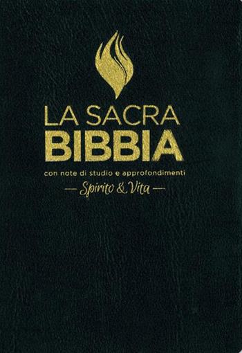 La sacra Bibbia. Spirito e vita. Ediz. pelle nera, taglio oro  - Libro ADI Media 2016 | Libraccio.it