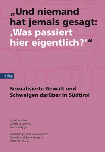 «Und niemand hat jemals gesagt: "Was passiert hier eigentlich?"»: Sexualisierte Gewalt und das Schweigen darüber in Südtirol. Nuova ediz. - Gundula Ludwig, Julia Ganterer, Laura Volgger - Libro Retina Editore 2026 | Libraccio.it
