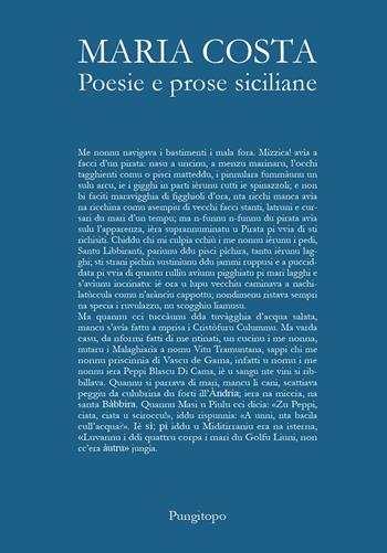 Poesie e prose siciliane - Maria Costa - Libro Pungitopo 2020 | Libraccio.it