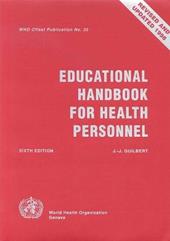 Educational Handbook for Health Personnel