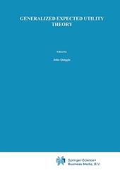 Generalized Expected Utility Theory