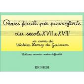 Pezzi Facili per pianoforte dei Secoli XVII e XVIII - volume 2 difficoltà media