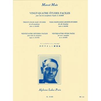 Vingt-quatre études faciles - Marcel Mule - sassofono  - Libro Alphonse Leduc 2004 | Libraccio.it