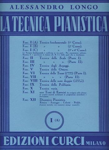 Tecnica pianistica. Vol. 1-a - Alessandro Longo - Libro Curci 2010 | Libraccio.it