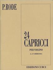 24 capricci per violino. Spartito