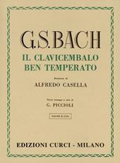 Il clavicembalo ben temperato, Per pianoforte. Spartito