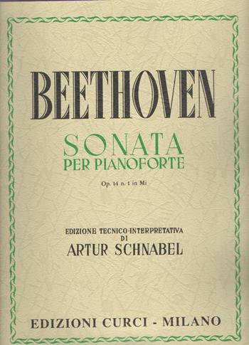 Sonata Op. 14, n. 1 in Mi. Per pianoforte. Spartito - Ludwig van Beethoven - Libro Curci 2020 | Libraccio.it