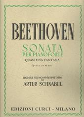 Sonata Op. 27, n. 1 in Mib. Per pianoforte. Spartito