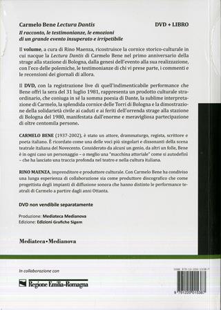 Carmelo Bene «Lectura Dantis». Cronaca e testimonianze di un grande evento. Con DVD  - Libro Autopubblicato 2016 | Libraccio.it