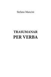 Trasumanar per verba