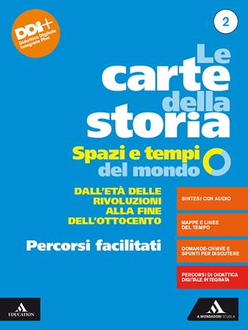 Le carte della storia. Spazi e tempi del mondo. Percorsi facilitati. Con e-book. Con espansione online. Vol. 2: Dall'età delle rivoluzioni alla fine dell'Ottocento - Lucio Caracciolo, Adriano Roccucci - Libro Mondadori Scuola 2022 | Libraccio.it