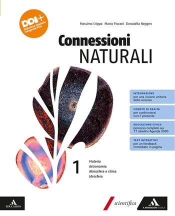 Connessioni naturali. Con e-book. Con espansione online. Vol. 1: Materia. Astronomia. Atmosfera e clima. Idrosfera - Massimo Crippa, Marco Fiorani, Donatella Nepgen - Libro Mondadori Scuola 2024 | Libraccio.it