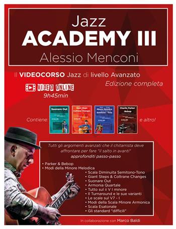 Jazz Academy III. Video corso di livello avanzato di chitarra jazz. Con video corso - Alessio Menconi - Libro StreetLib 2022 | Libraccio.it