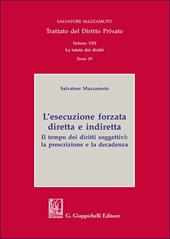 Trattato del diritto privato. Vol. 8: La tutela dei diritti. L'esecuzione forzata diretta e indiretta