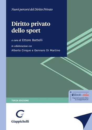 Diritto privato dello sport  - Libro Giappichelli 2024, Nuovi percorsi del diritto privato | Libraccio.it