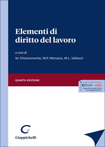 Elementi di diritto del lavoro  - Libro Giappichelli 2025 | Libraccio.it