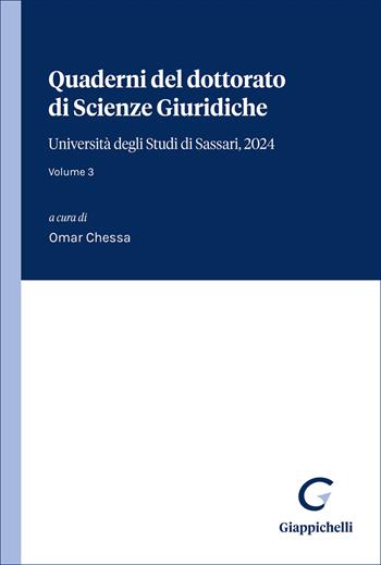 Quaderni del dottorato di Scienze giuridiche. Università degli Studi di Sassari. Vol. 3  - Libro Giappichelli 2026 | Libraccio.it