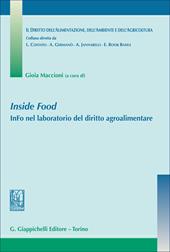 Inside Food. InFo nel laboratorio del diritto agroalimentare