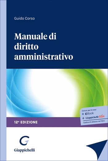 Manuale di diritto amministrativo - Guido Corso - Libro Giappichelli 2026 | Libraccio.it