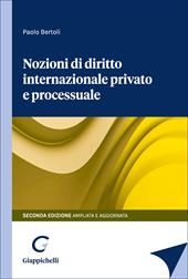 Nozioni di diritto internazionale privato e processuale
