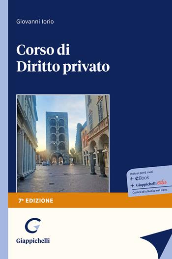 Corso di diritto privato - Giovanni Iorio - Libro Giappichelli 2026 | Libraccio.it