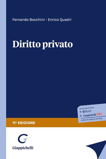 Diritto privato - Fernando Bocchini, Enrico Quadri - Libro Giappichelli 2026 | Libraccio.it